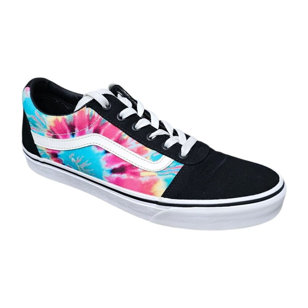 Vans Old Skool Spiral Tie Dye Rainbow Multi Skater Lace Up Sneaker Shoe - Picture 2 of 9